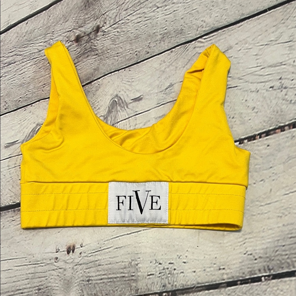 FIVE Dancewear YM Yellow Bra Top